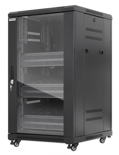 [716222] 18U Pro Line Network Cabinet with Integrated Fans