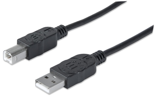 [333368] 6ft Black A Male - B Male USB Cable